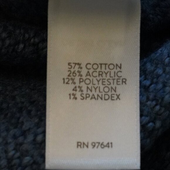 J. Jill, Relaxed Marled V-Neck Knit Long Sleeve Sweater, Indigo, Blue - Picture 6 of 9